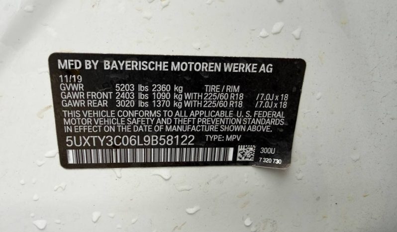 
BMW X3 SDRIVE30I, 2020 (2019) full									