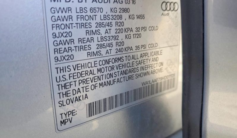 
AUDI Q7 PREMIUM PLUS, 2017 (2016) full									