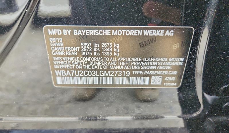 
BMW 750 XI, 2020 (2019) full									