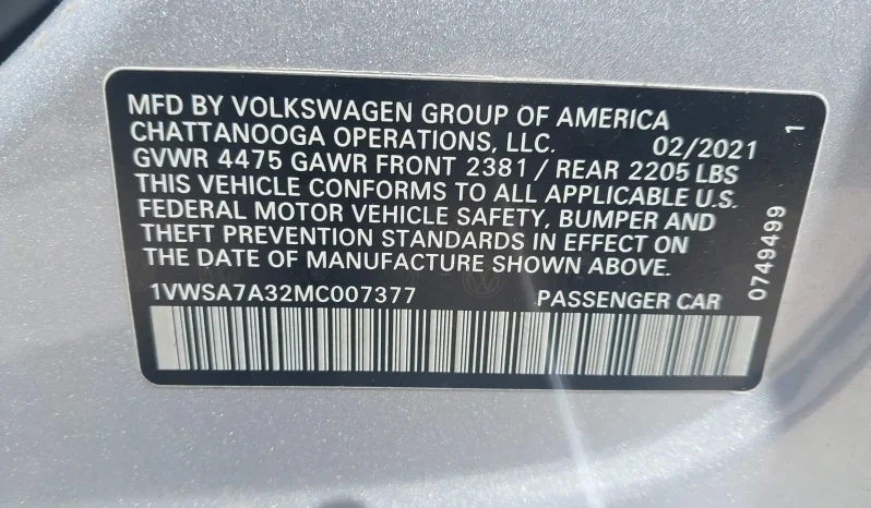 
VW PASSAT SE, 2021 full									
