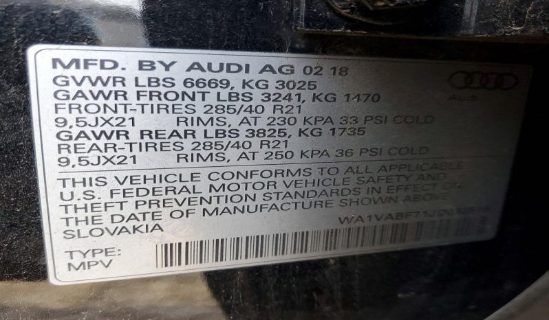
AUDI Q7 PRESTIGE, 2018 full									