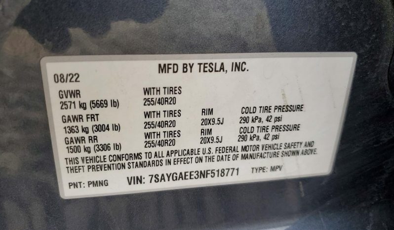 
TESLA MODEL Y LR DM, 2022 full									