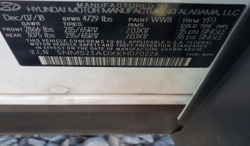 
HYUNDAI SANTA FE SE, 2019 (2018) full									