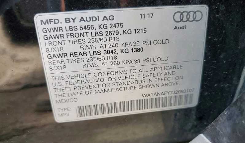 
AUDI Q5 PREMIUM, 2018 (2017) full									