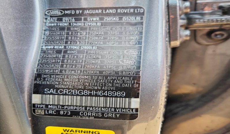 
LAND ROVER DISCOVERY SPORT HSE, 2017 (2016) full									