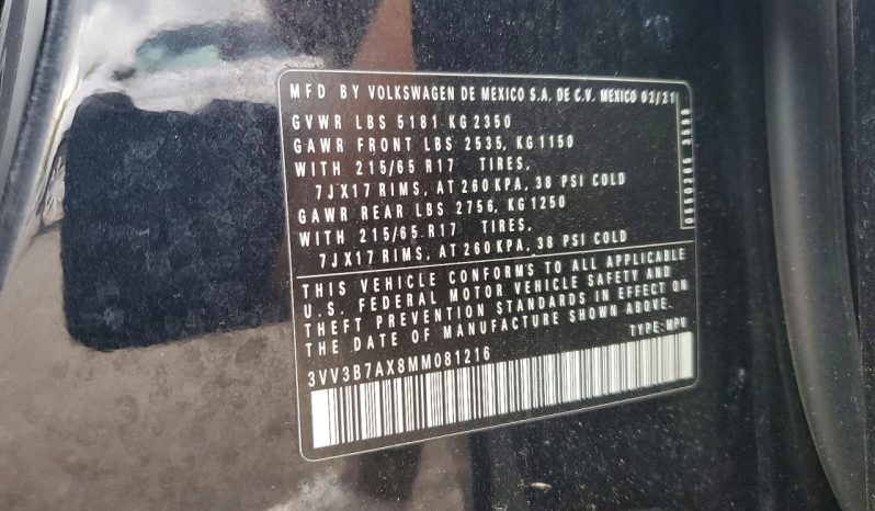 
VOLKSWAGEN TIGUAN SE, 2021 full									