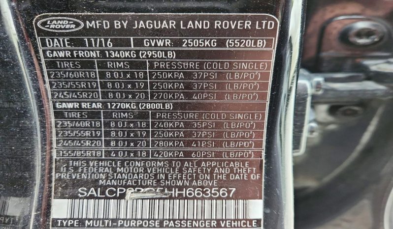 
LAND ROVER DISCOVERY SPORT SE, 2017 (2016) full									
