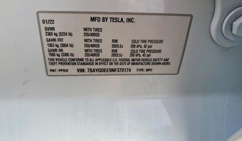 
TESLA MODEL Y LR DM, 2022 full									