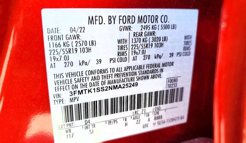 
FORD MUSTANG MACH-E SELECT, 2022 full									