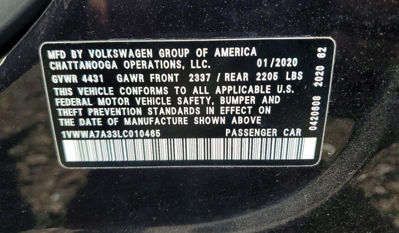 
VOLKSWAGEN PASSAT SE, 2020 full									
