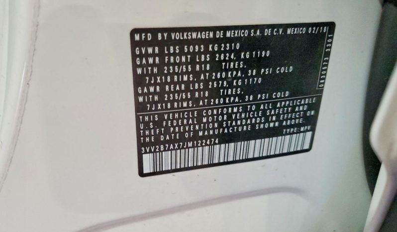 
VOLKSWAGEN TIGUAN SEL, 2018 full									