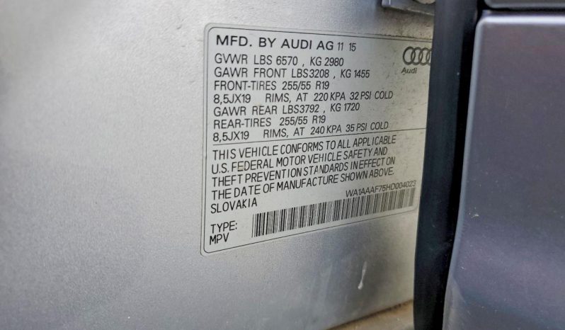 
AUDI Q7 PREMIUM, 2017 (2015) full									