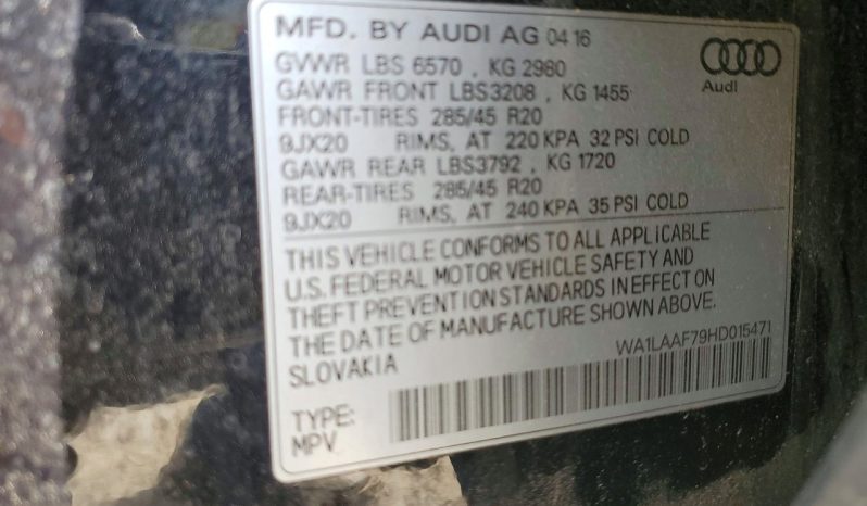 
AUDI Q7 PREMIUM PLUS, 2017 (2016) full									