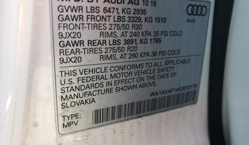 
AUDI Q8 PREMIUM, 2019 (2018) full									