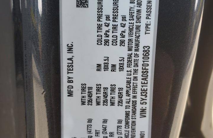 
TESLA MODEL 3 LR RWD, 2025 full									