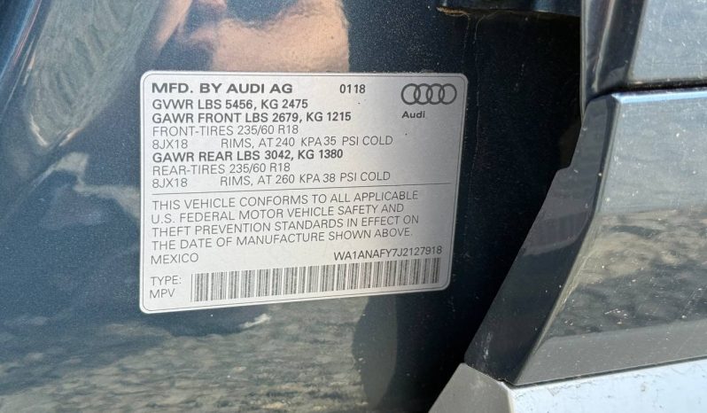 
AUDI Q5 2.0T TECH PREMIUM, 2018 full									
