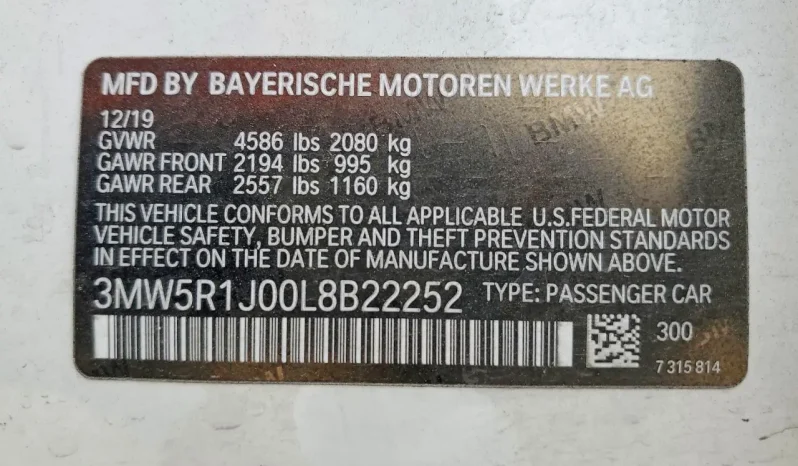 
BMW 330I, 2020 (2019) full									