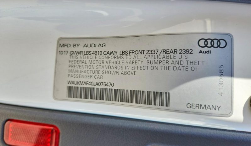 
AUDI A4 PREMIUM, 2018 (2017) full									