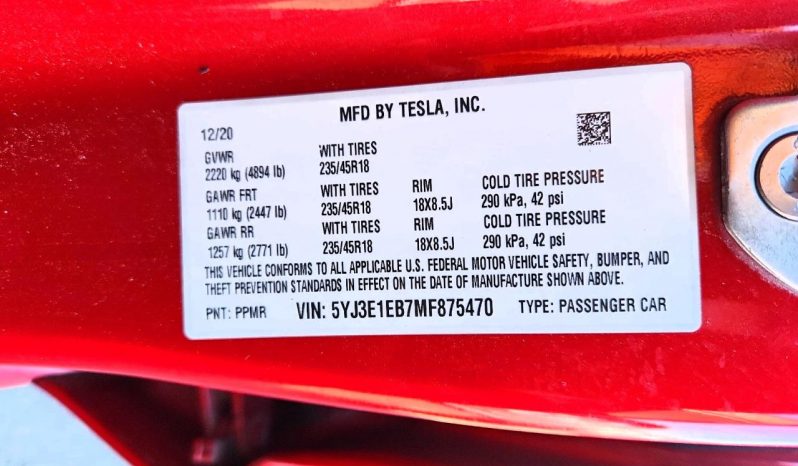 
TESLA MODEL 3 LR DM, 2021 (2020) full									