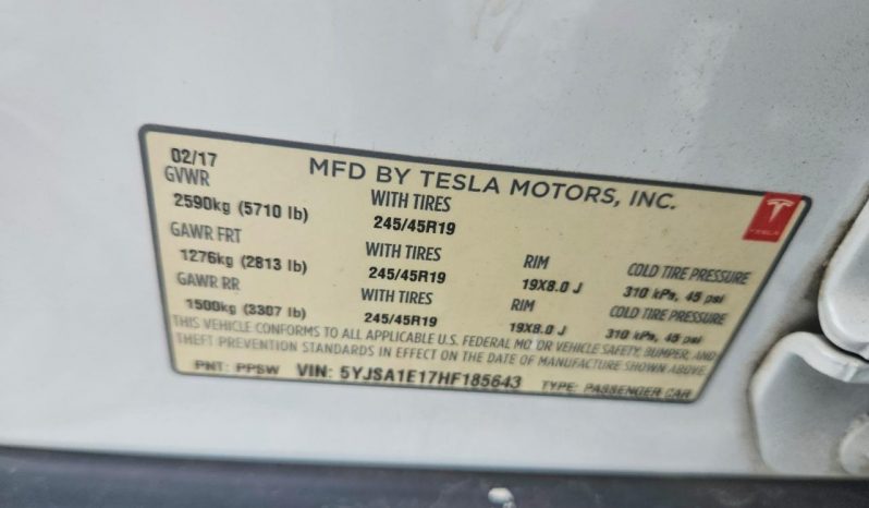 
TESLA MODEL S 75, 2017 full									