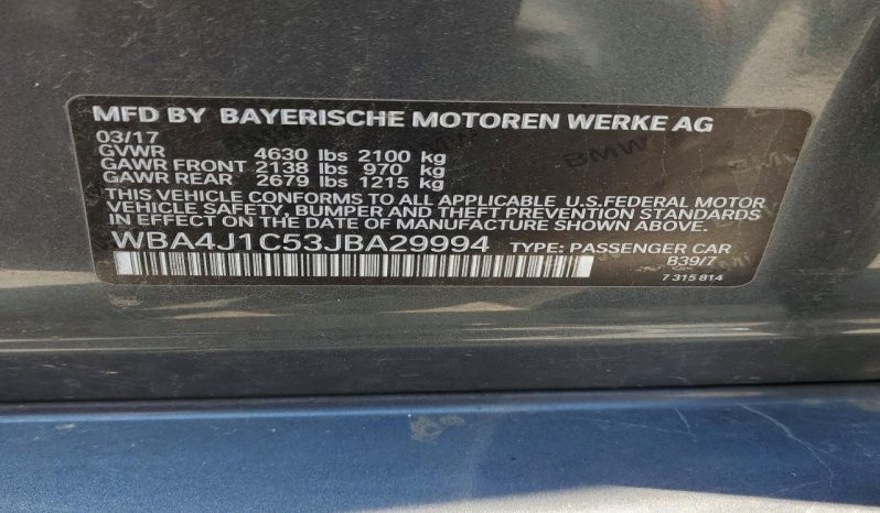 
BMW 430I GRAN COUPE, 2018 (2017) full									