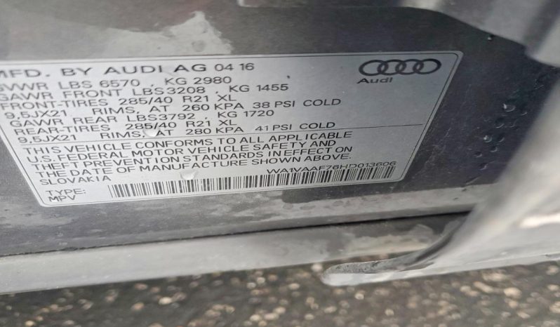 
AUDI Q7 PRESTIGE, 2017 (2016) full									