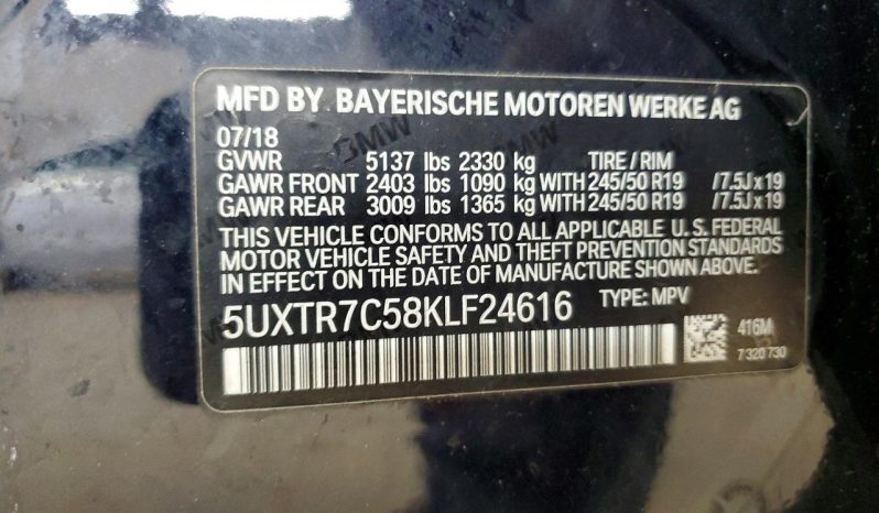 
BMW X3 SDRIVE30I, 2019 (2018) full									