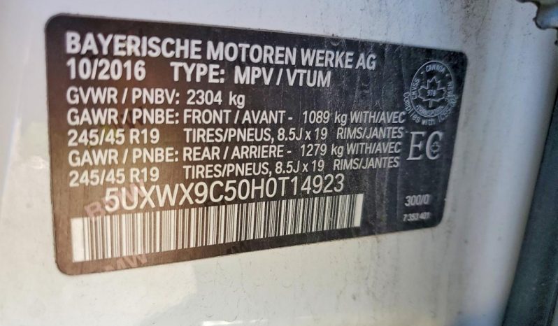 
BMW X3 XDRIVE28I, 2017 (2016) full									