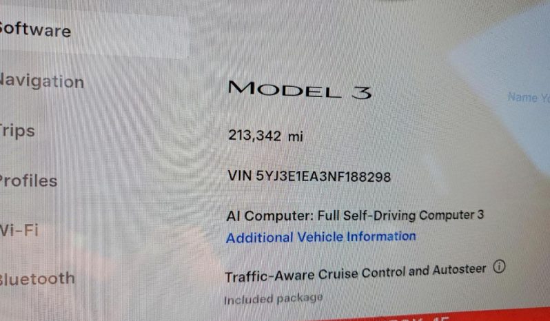 
TESLA MODEL 3 RWD, 2022 full									