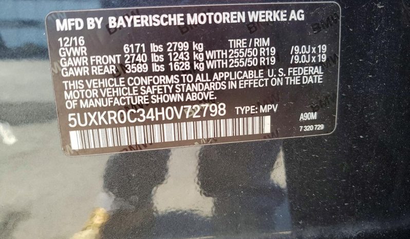 
BMW X5 XDRIVE35I, 2017 (2016) full									