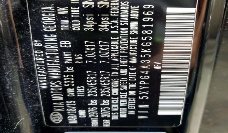 
KIA SORENTO L, 2019 full									