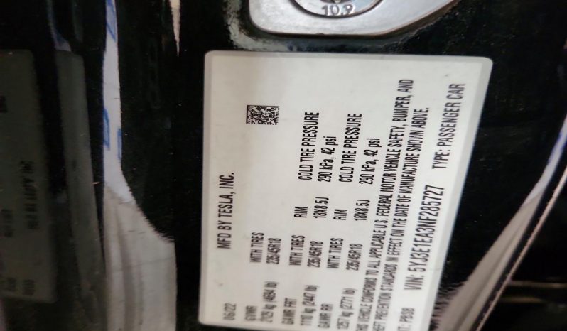 
TESLA MODEL 3 RWD, 2022 full									
