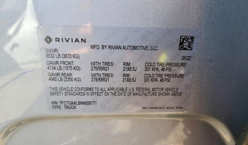 
RIVIAN R1T LAUNCH EDITION, 2022 full									