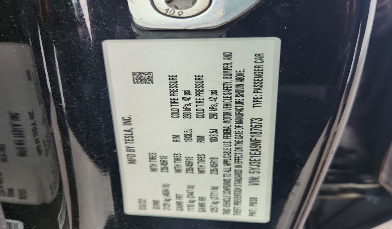 
TESLA MODEL 3 RWD, 2022 full									