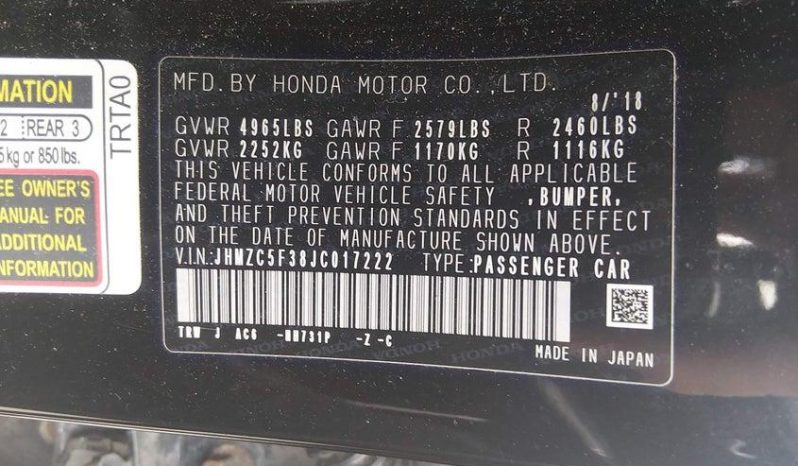 
HONDA CLARITY PLUG-IN HYBRID TOURING, 2018 full									
