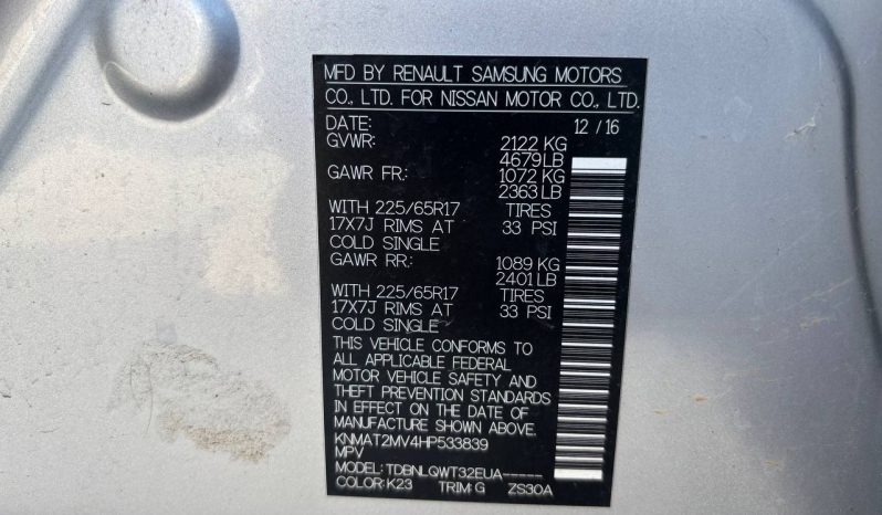 
NISSAN ROGUE SV, 2017 (2016) full									