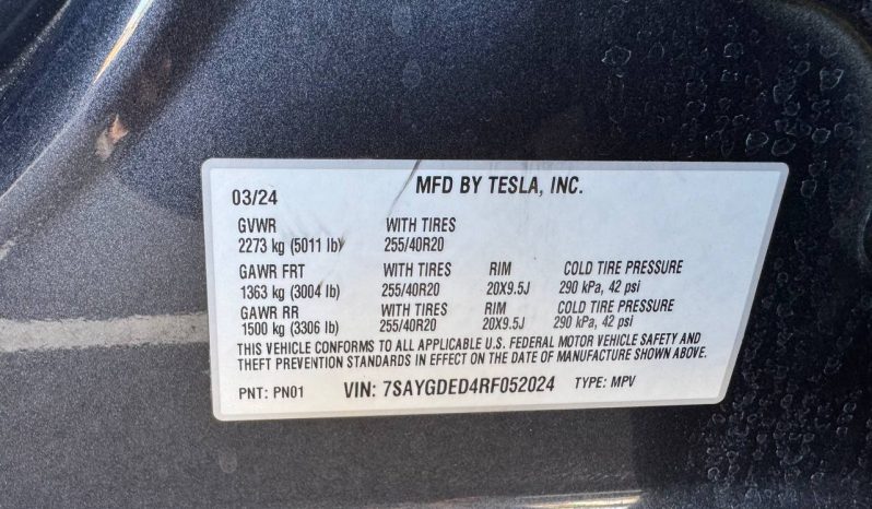
TESLA MODEL Y RWD, 2024 full									