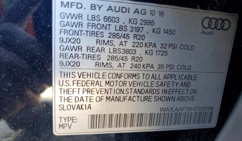 
AUDI Q7 PREMIUM PLUS, 2017 (2016) full									