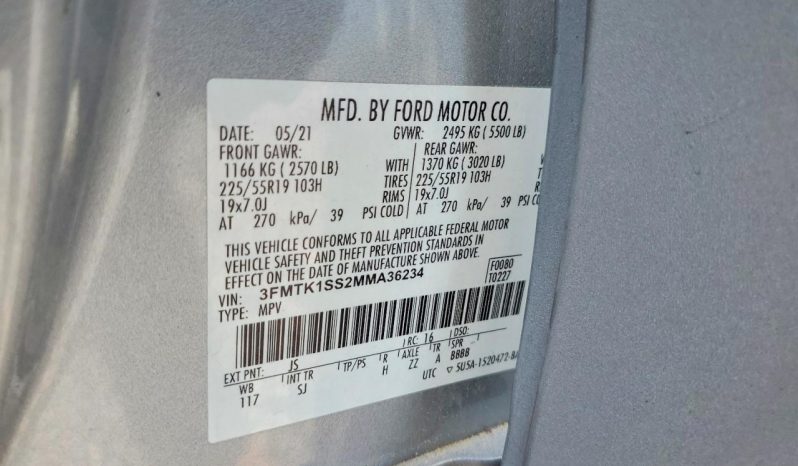 
FORD MUSTANG MACH-E SELECT, 2021 full									