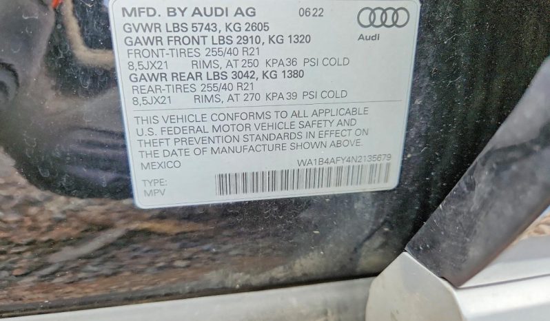 
AUDI SQ5 PREMIUM PLUS, 2022 full									