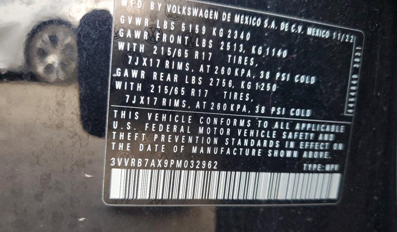 
VOLKSWAGEN TIGUAN S, 2023 (2022) full									