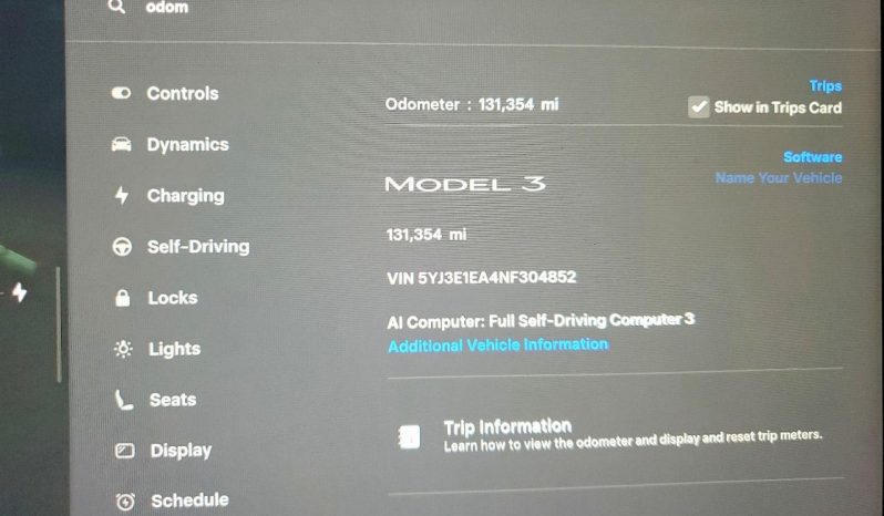 
TESLA MODEL 3 RWD, 2022 full									