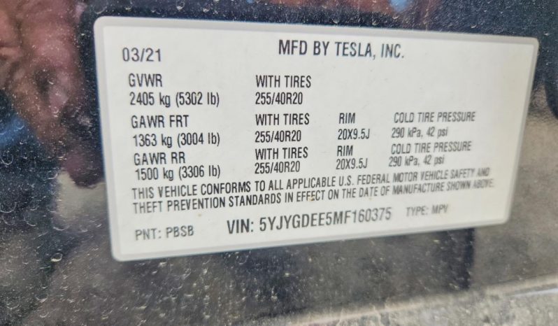 
TESLA MODEL Y LR DM, 2021 full									