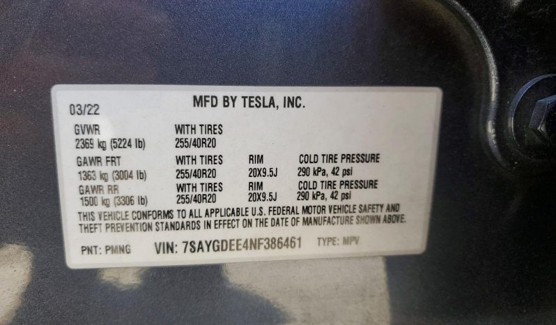 
TESLA MODEL Y LR DM, 2022 full									