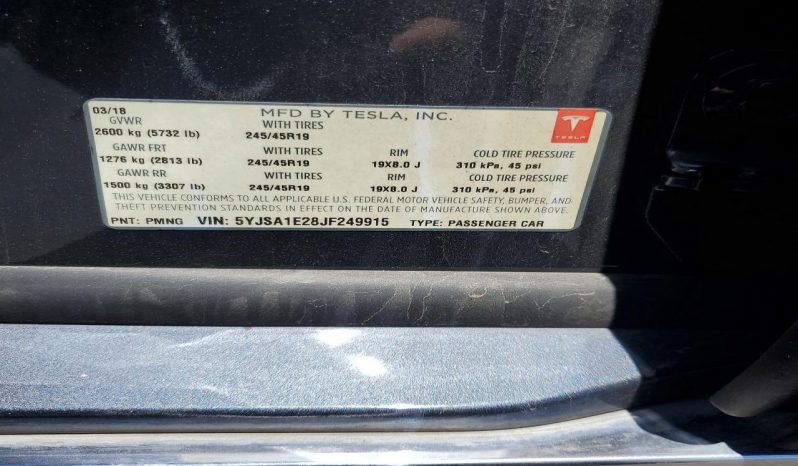 
TESLA MODEL S 75D, 2018 full									