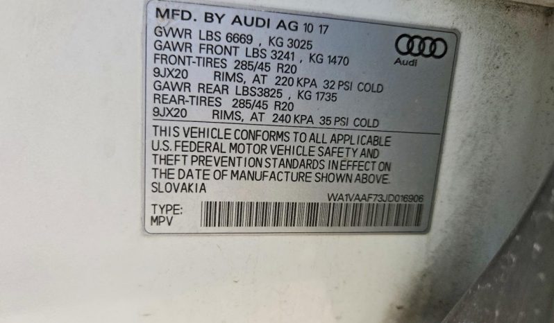 
AUDI Q7 PRESTIGE, 2018 (2017) full									