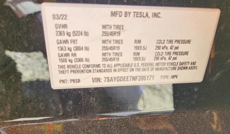 
TESLA MODEL Y LR DM, 2022 full									