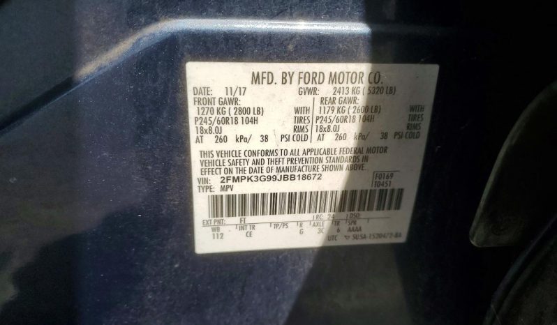 
FORD EDGE SE, 2018 (2017) full									