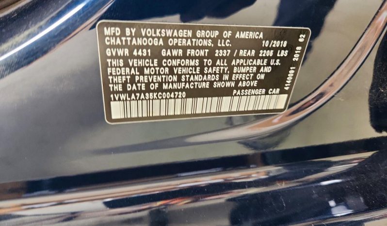 
VOLKSWAGEN PASSAT WOLFSBURG, 2019 (2018) full									