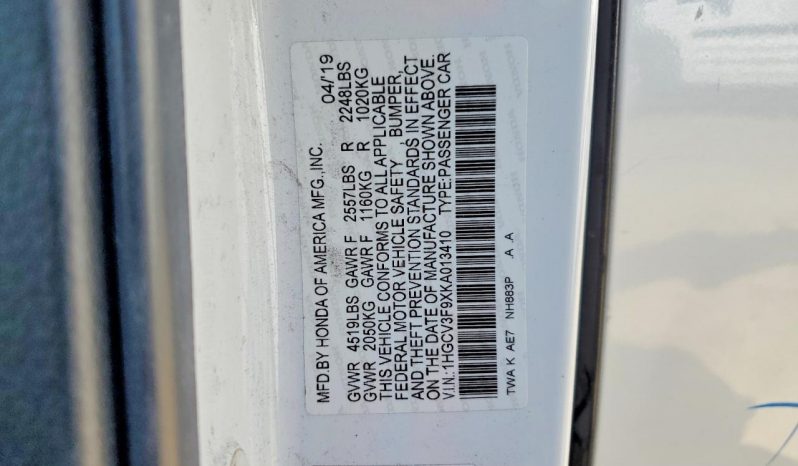 
HONDA ACCORD TOURING HYBRID, 2019 full									